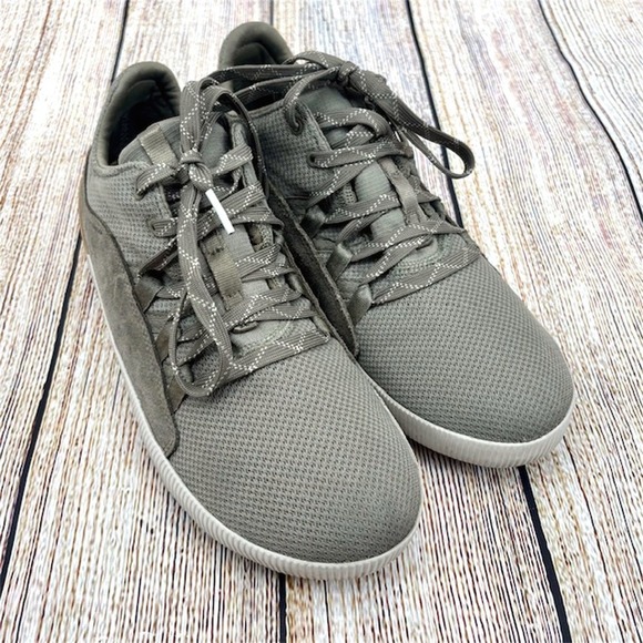Sorel Out N About III Women's Size 9 Green Waterproof Knit and Suede Sneakers - Picture 1 of 10